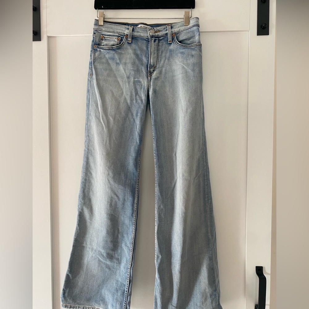 Redone light blue bootcut denim 27